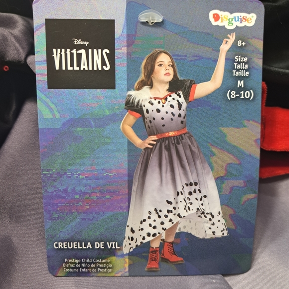 Disguise Girls‎ Disney Creuella Villian Costume Black,White,Red M (8-10) - Picture 12 of 15